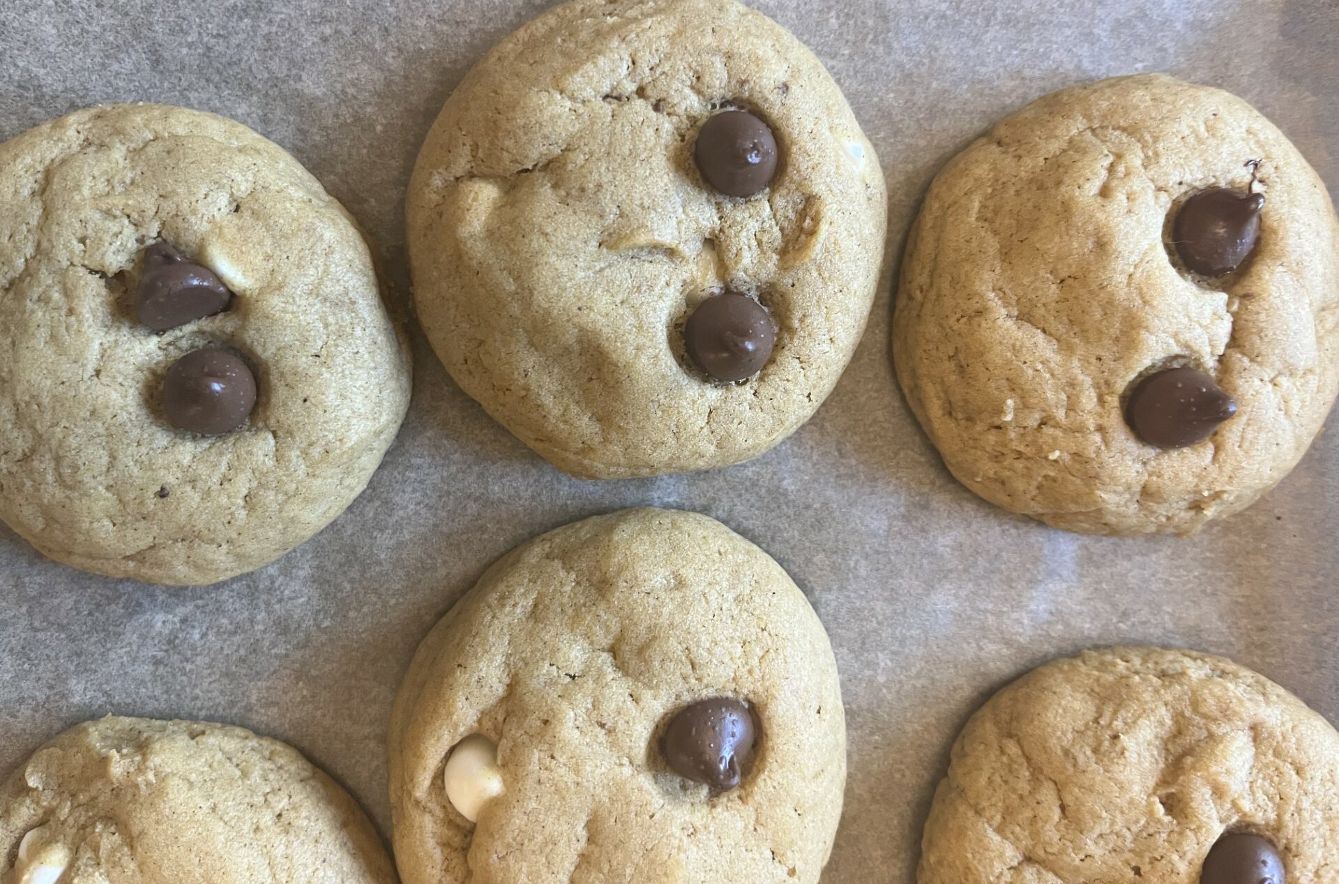 Pumpkin Pie Cookies on a Baking Sheet